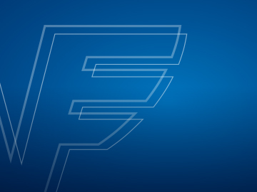 Ein blauer Farbverlauf mit dem Volksbank-Logo