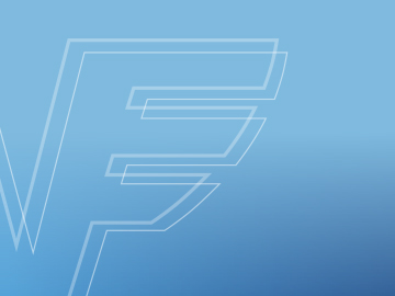 Ein blauer Farbverlauf mit dem Volksbank-Logo