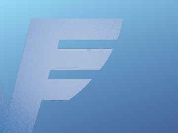 Ein blauer Farbverlauf mit dem Volksbank-Logo