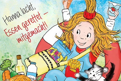 Das Cover des Pixi Buchs Hanna lacht, Essen gerettet – mitgemacht!