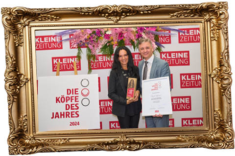 Ingrid Gasser bei der Verleihung der Köpfe des Jahres